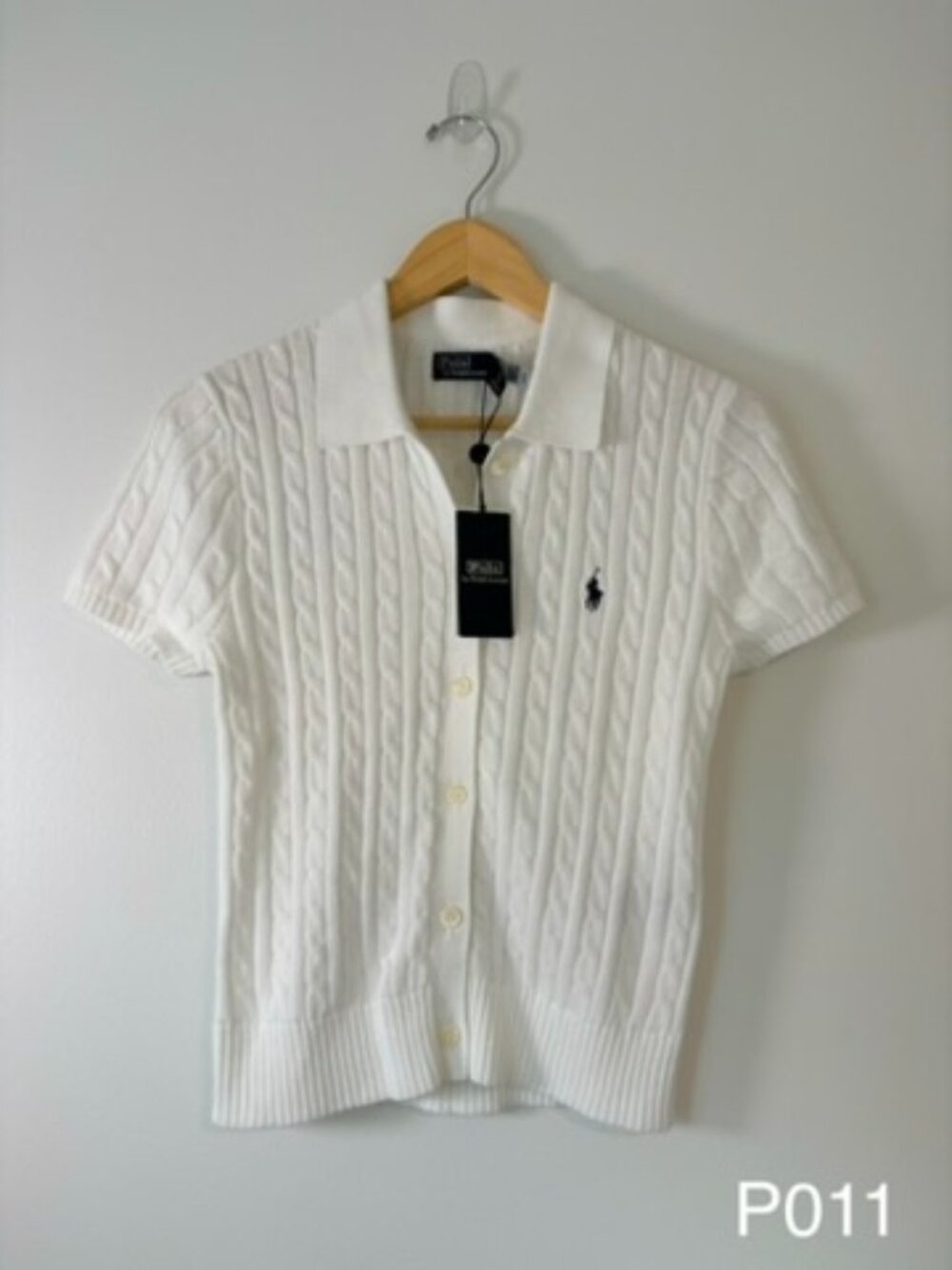 Polo Ralph Lauren Cable Knit Short Sleeve Sweater | NWT | Small